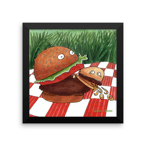 Cannibal Picnic Framed Print - Severe Snacks