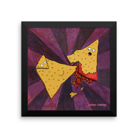 Chip Kick Framed Print - Severe Snacks