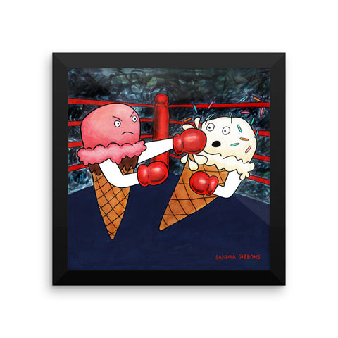 Knockout! Framed Print - Severe Snacks