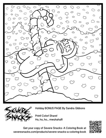 Free Holiday Bonus Coloring Page! - Severe Snacks